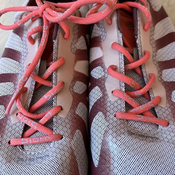 Ecco Biom Fjuel Racer Women's Running Shoes Peach Pink Beige - Picture 6 of 10